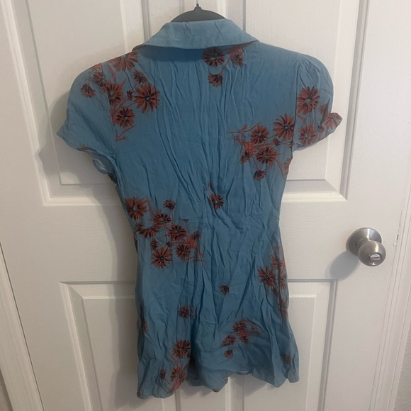 Urban Outfitters Mallory Floral Button-Through Mini Dress - Picture 7 of 9